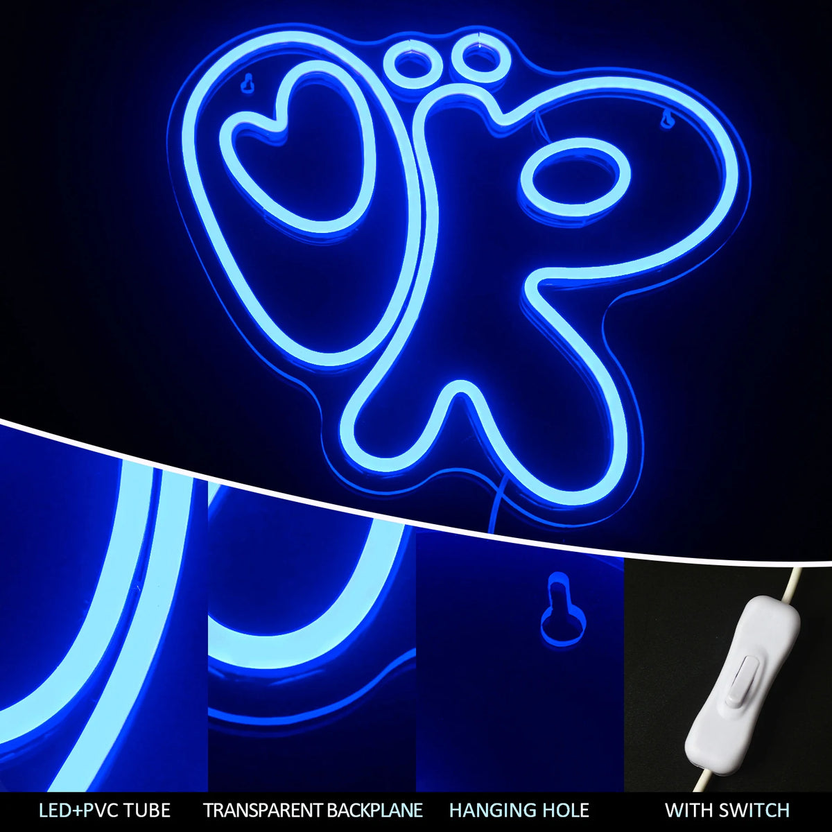 Schnecke – LED-Neonschild (5 V USB)