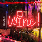 Wine 5V USB LED Neon Sign - Budget Friendly