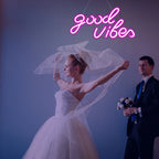 Good Vibes – LED-Neon-Schriftzug (5 V USB)