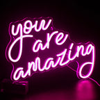 You Are Amazing 5V USB LED Neon Sign - Budget Friendly