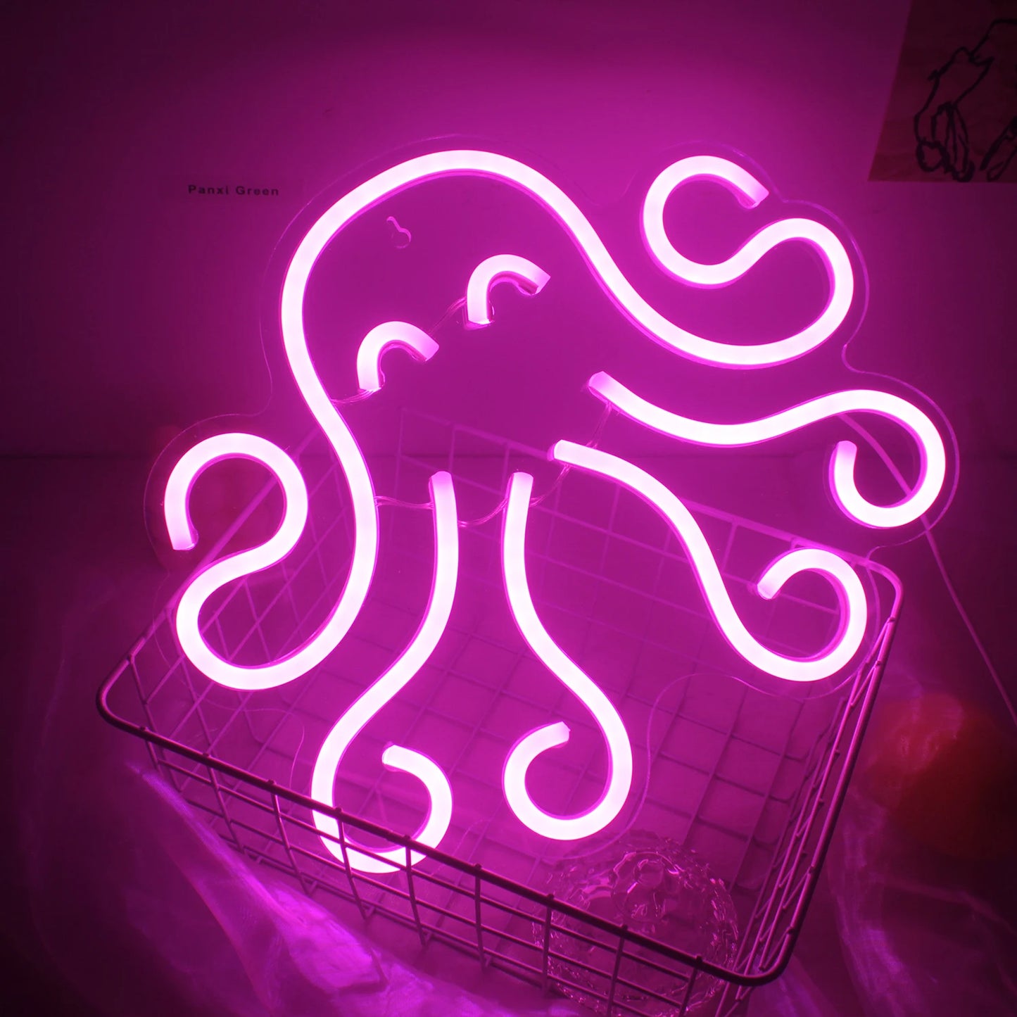 Octopus 5V Mini USB LED Neon Sign - Budget Friendly