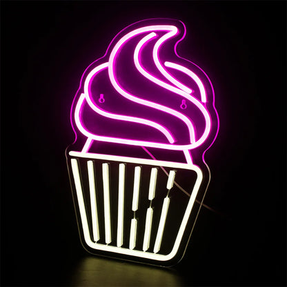 Cupcake 5V Mini USB LED Neon Sign - Budget Friendly