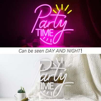 Party Time 5V Mini USB LED Neon Sign - Budget Friendly