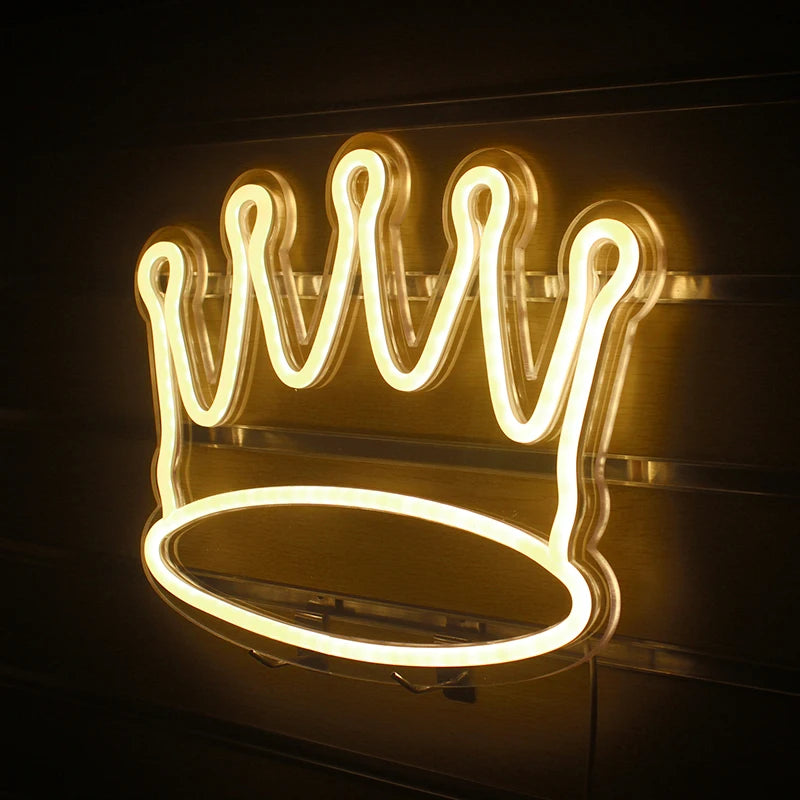 Krone – LED-Neonschild (5 V USB)
