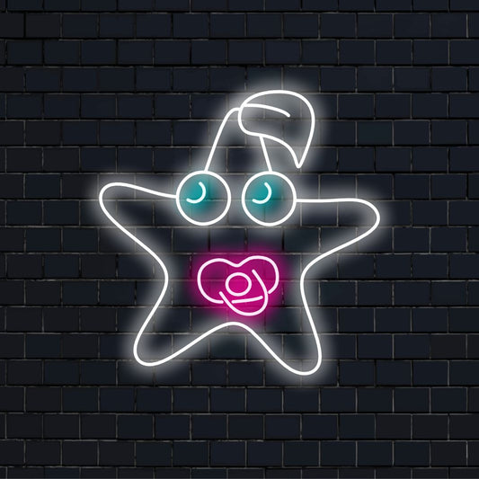 „Starry Night Star Neon Sign“ verwandelt Ihren Raum mit seinem schillernden Sternendesign und faszinierenden Leuchten in ein himmlisches Meisterwerk und schafft eine bezaubernde und verträumte Atmosphäre.