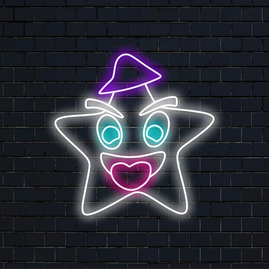 „Starry Night Star Neon Sign“ erhellt Ihren Raum mit dem himmlischen Charme seines schillernden Designs und verbreitet ein hypnotisierendes Leuchten für eine bezaubernde Atmosphäre.