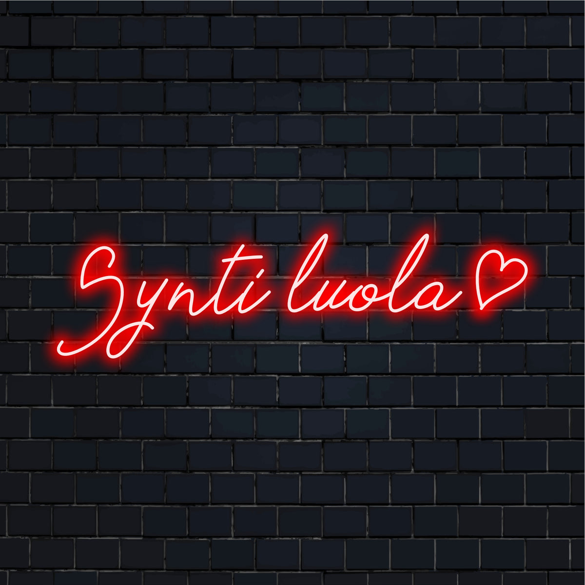 Synti luola – Herz – LED-Neonschild