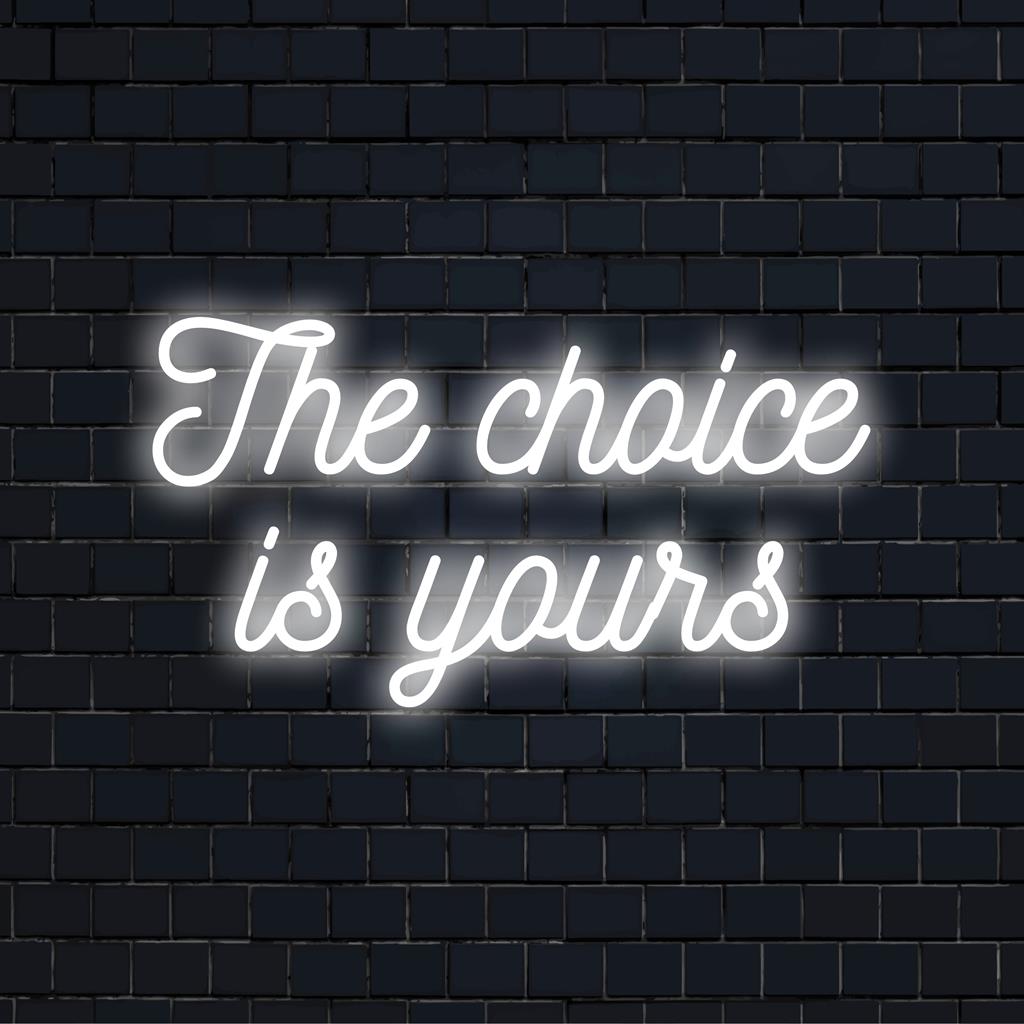 Your choice phrase in a radiant LED glow, epitomizing The Art Neon brand's bespoke neon mastery. Custom LED neon sign.