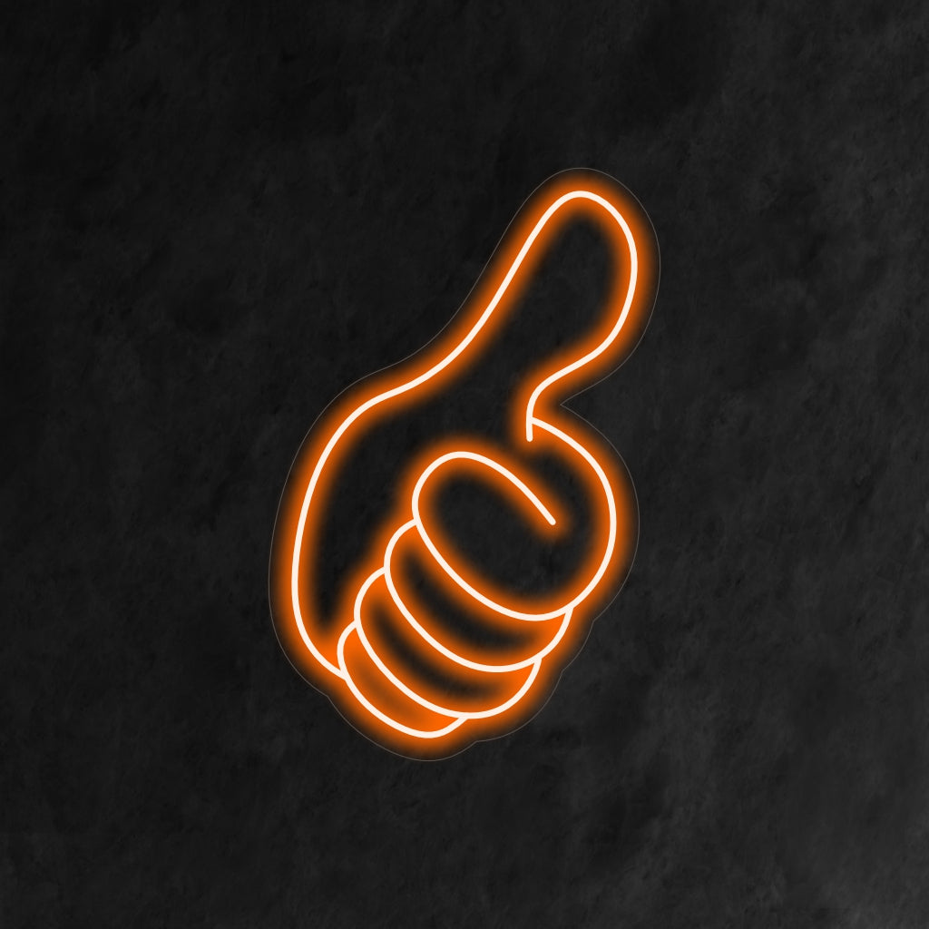 „Daumen hoch wie Handsymbol-Neonschild“ ist eine moderne und gesellige Ergänzung für Ihr Interieur. Ein Neonlicht, das die allgemein anerkannte Geste der Zustimmung darstellt.