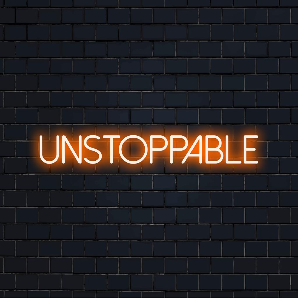 Individuelles LED-Neonschild, das Selbstvertrauen ausstrahlt; ideal für moderne Einrichtung oder motivierende Räume. Neonlichtkunst.