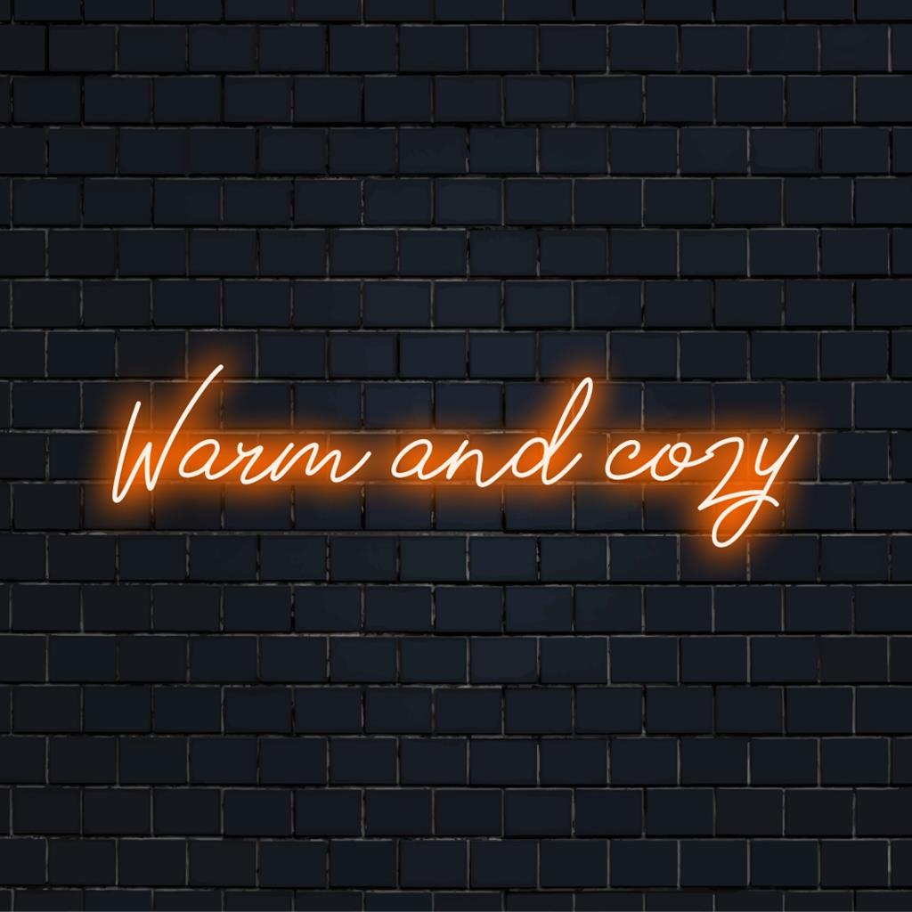 Warmes und gemütliches, individuell angefertigtes LED-Neonschild, das jedem Raum eine einladende Atmosphäre verleiht; perfekt für eine personalisierte Neondekoration.