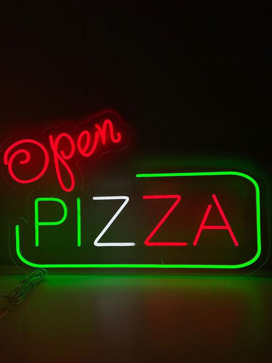Open Pizza Neonschild