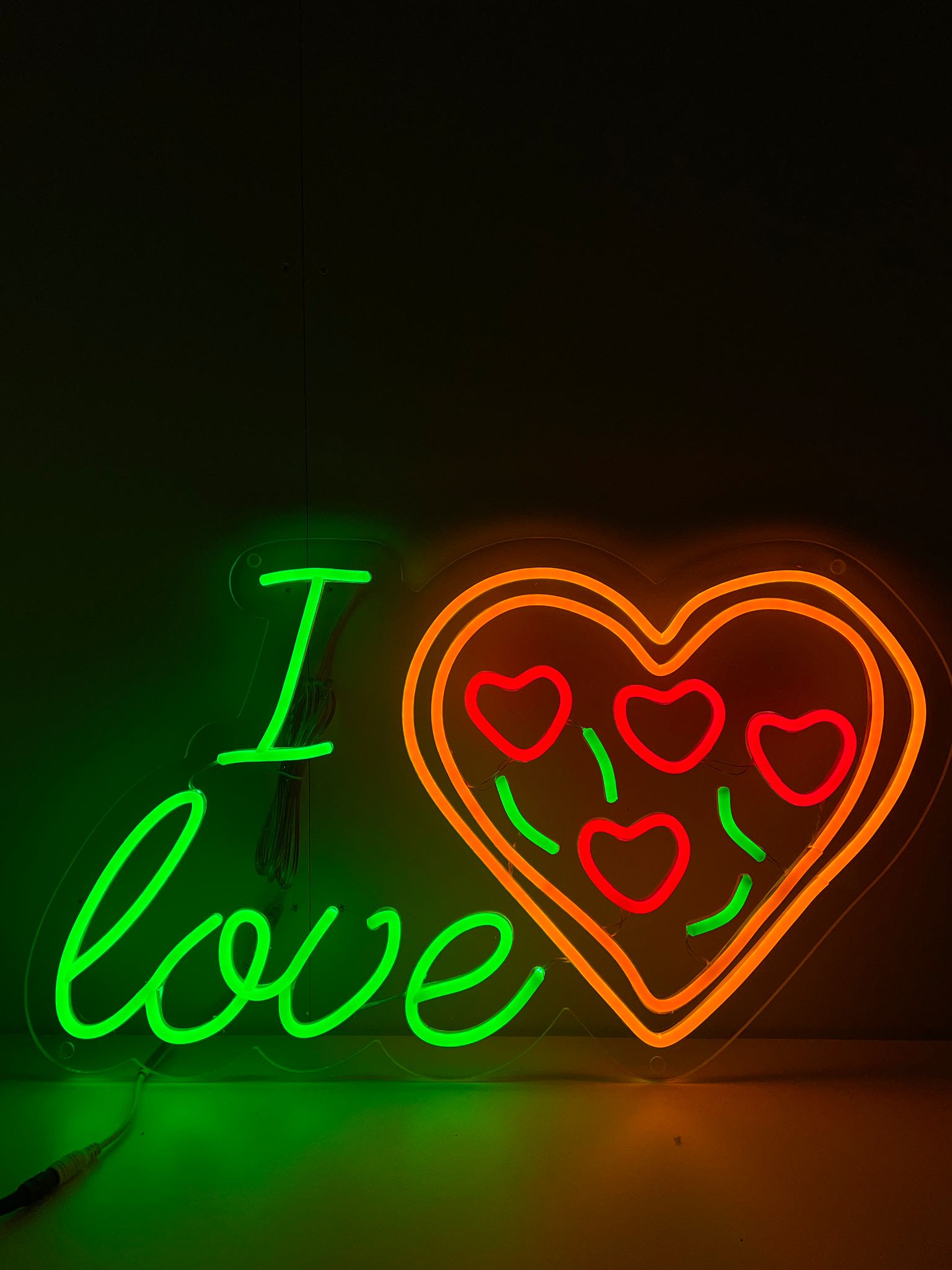 Ich liebe Pizza Neonschild - The Art Neon