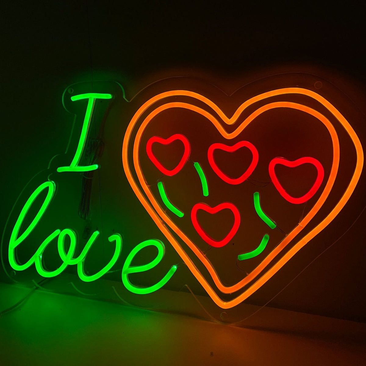 Ich liebe Pizza Neonschild - The Art Neon