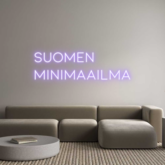 Maßgeschneidertes LED Neon Schild: Finnland Mini...