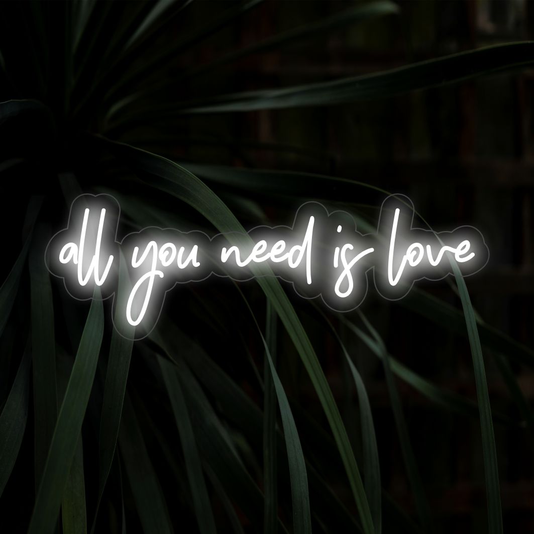Alles was du brauchst ist Liebe LED-Neonschild - The Art Neon