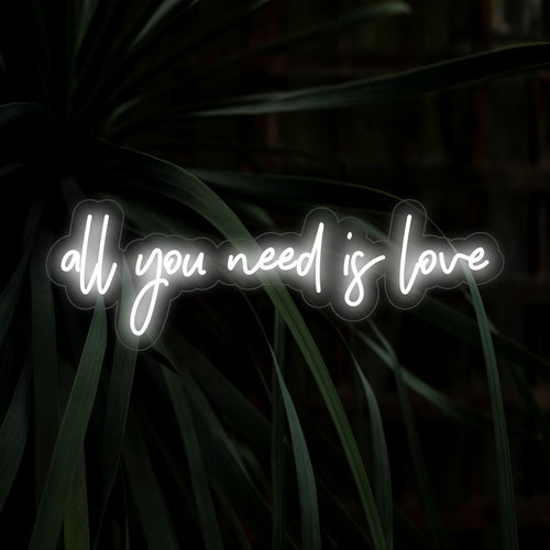 Alles was du brauchst ist Liebe LED-Neonschild - The Art Neon