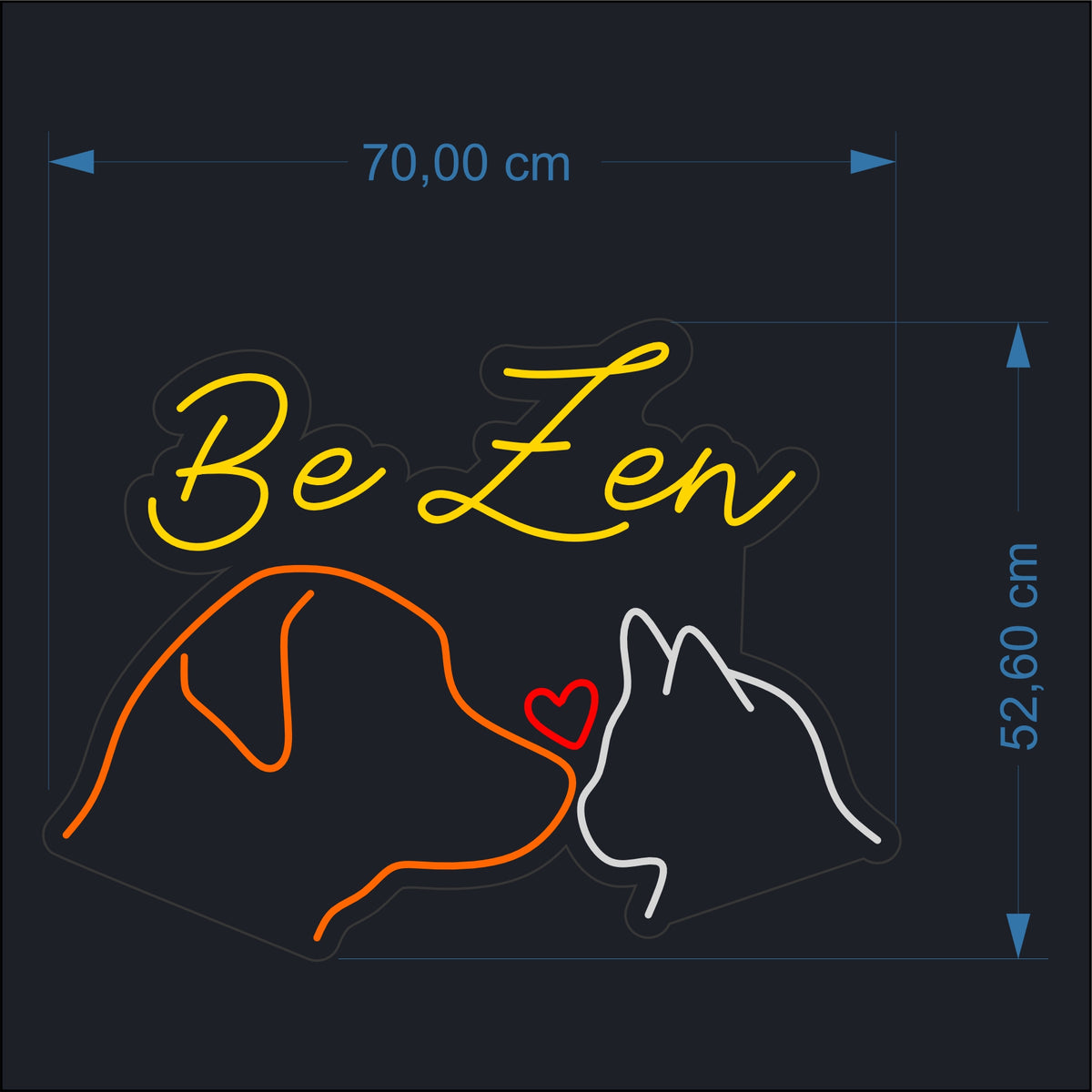 Be Zen Neonschild