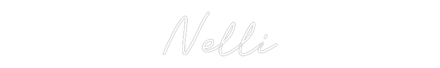Maßgeschneidertes LED Neon Schild: Nelli