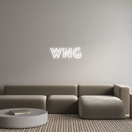 Maßgeschneidertes LED Neon Schild: WNG