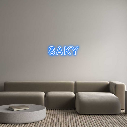 Benutzerdefiniertes Neon Schild: SAKY