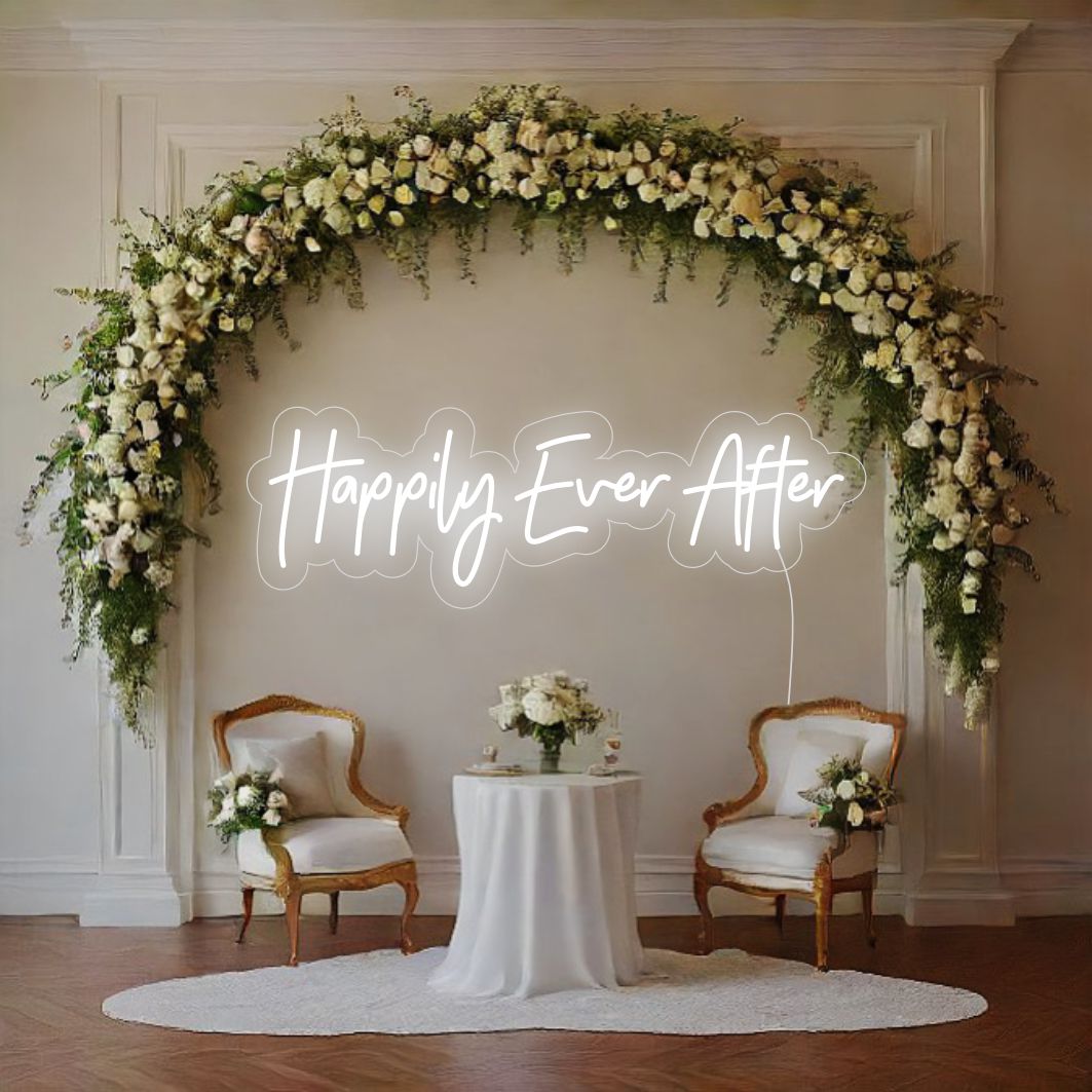 LED-Neonschild „Happy Ever After“ – The Art Neon