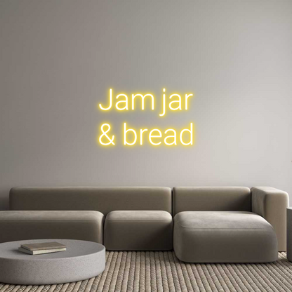 Προσαρμοσμένη Νέον Πινακίδα: Jam jar 
& b...