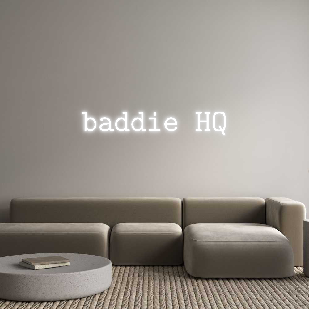 Mukautettu led neon: baddie HQ