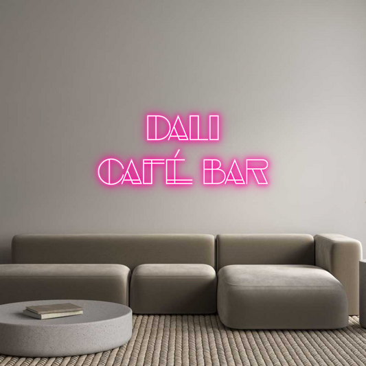 Προσαρμοσμένη Νέον Πινακίδα: DALI 
Café B...