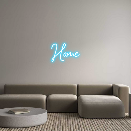 Mukautettu led neon: Home