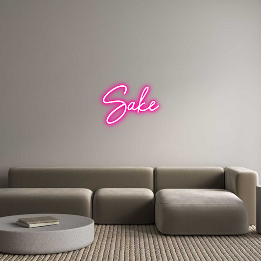Custom Neon Sign: Sake