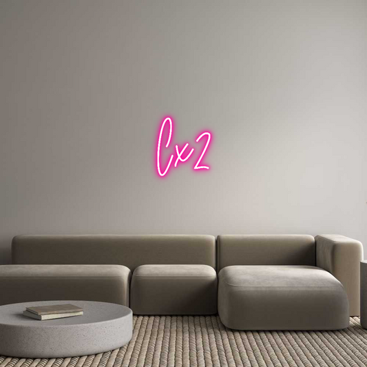 Custom Neon Sign: Cx2