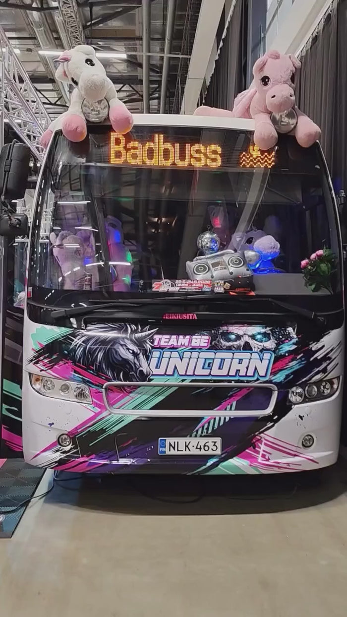 Team Be Unicorn custom LED neon sign project video 1