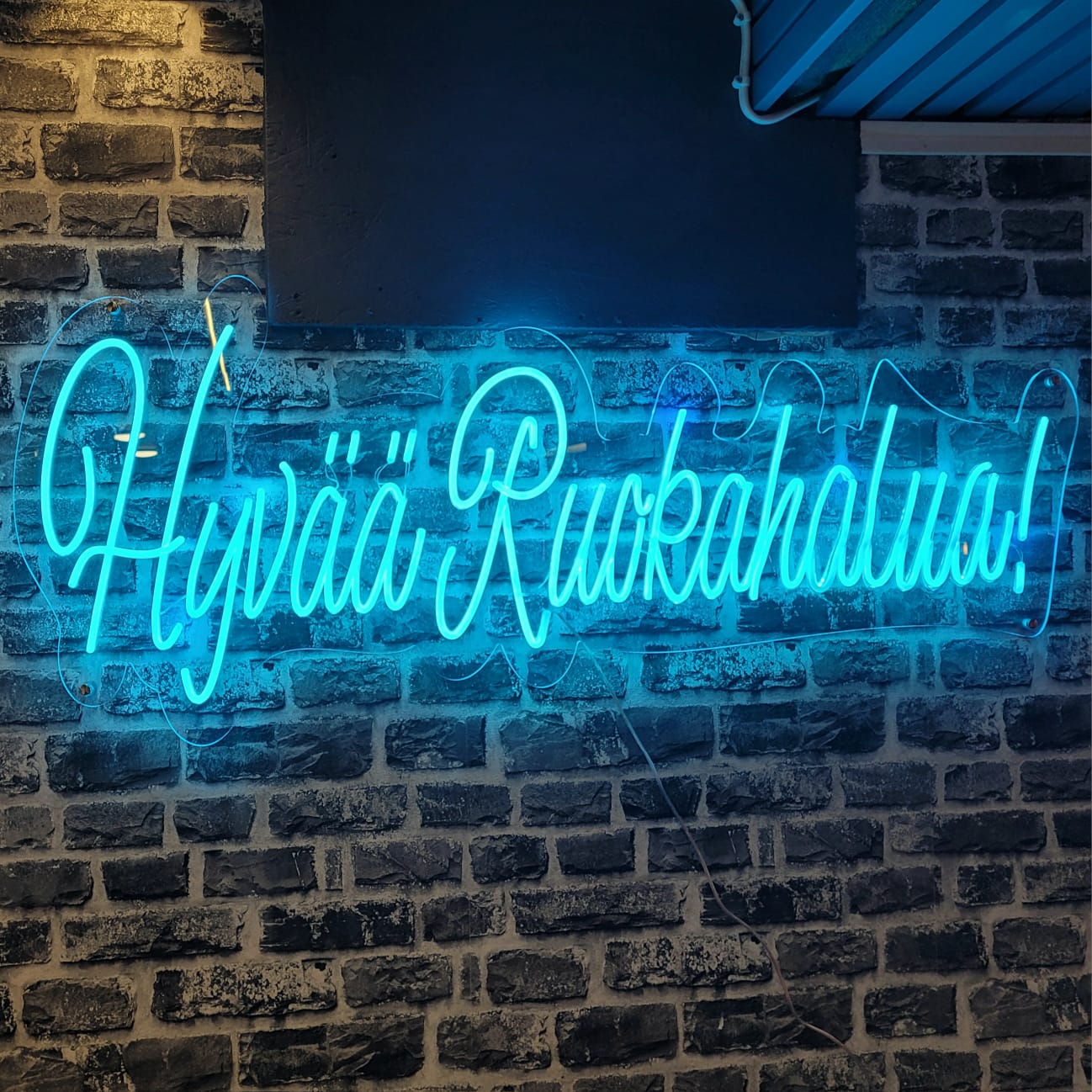 Hyv���� Ruokahalua! Leuchtreklame - The Art Neon
